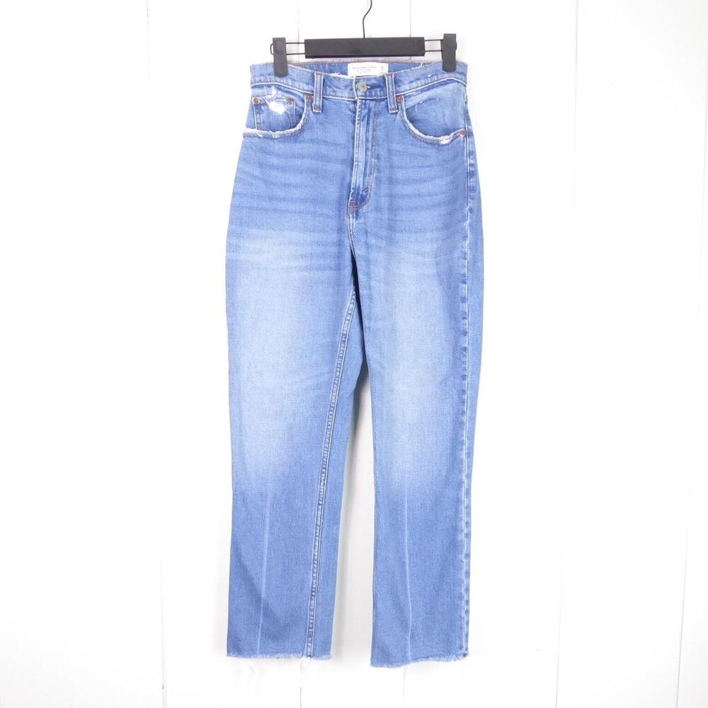 Abercrombie and Fitch Jeans Womens SZ 26/2R The Ankle Straight Ultra High Rise